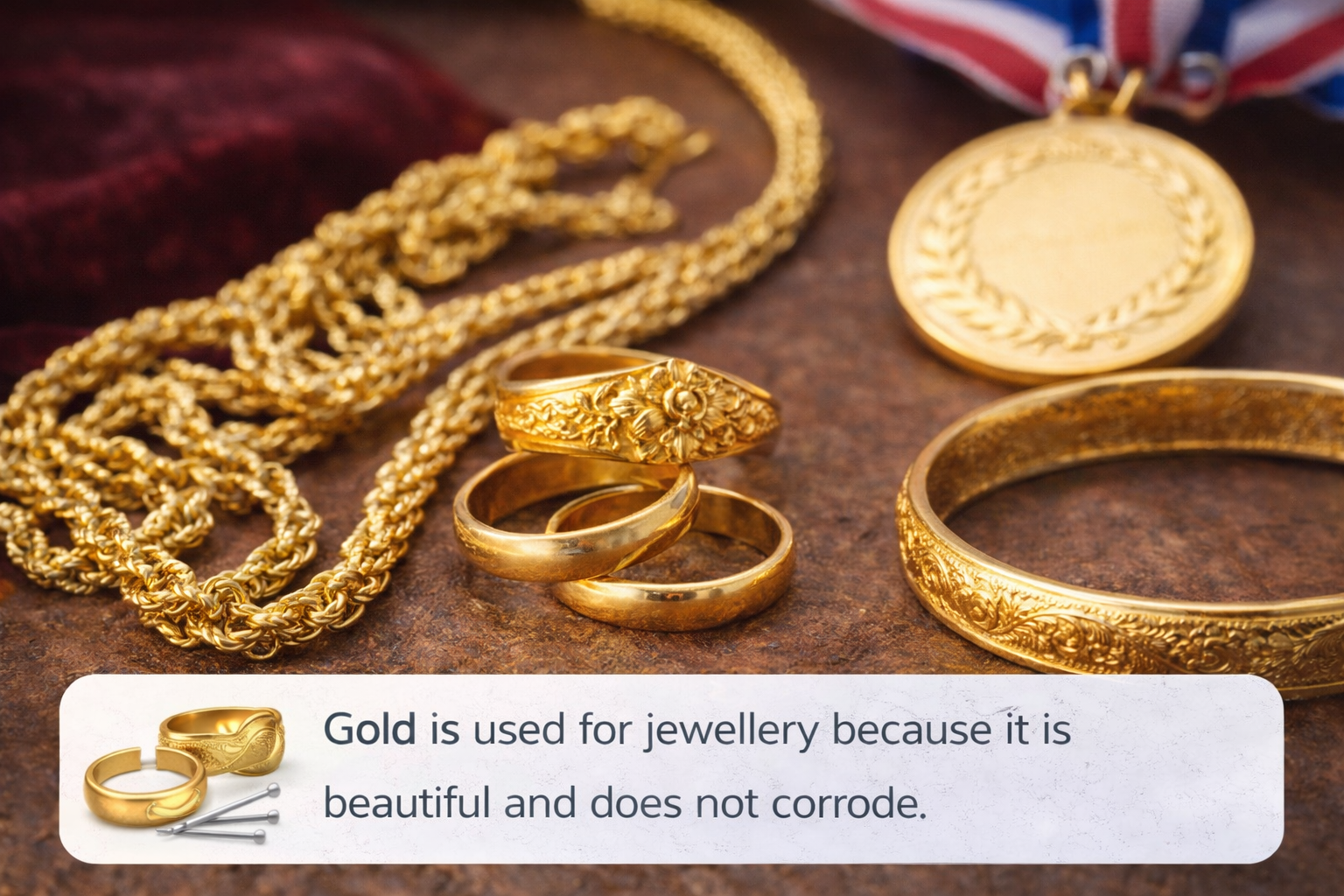 Elegant Gold Jewelry Display