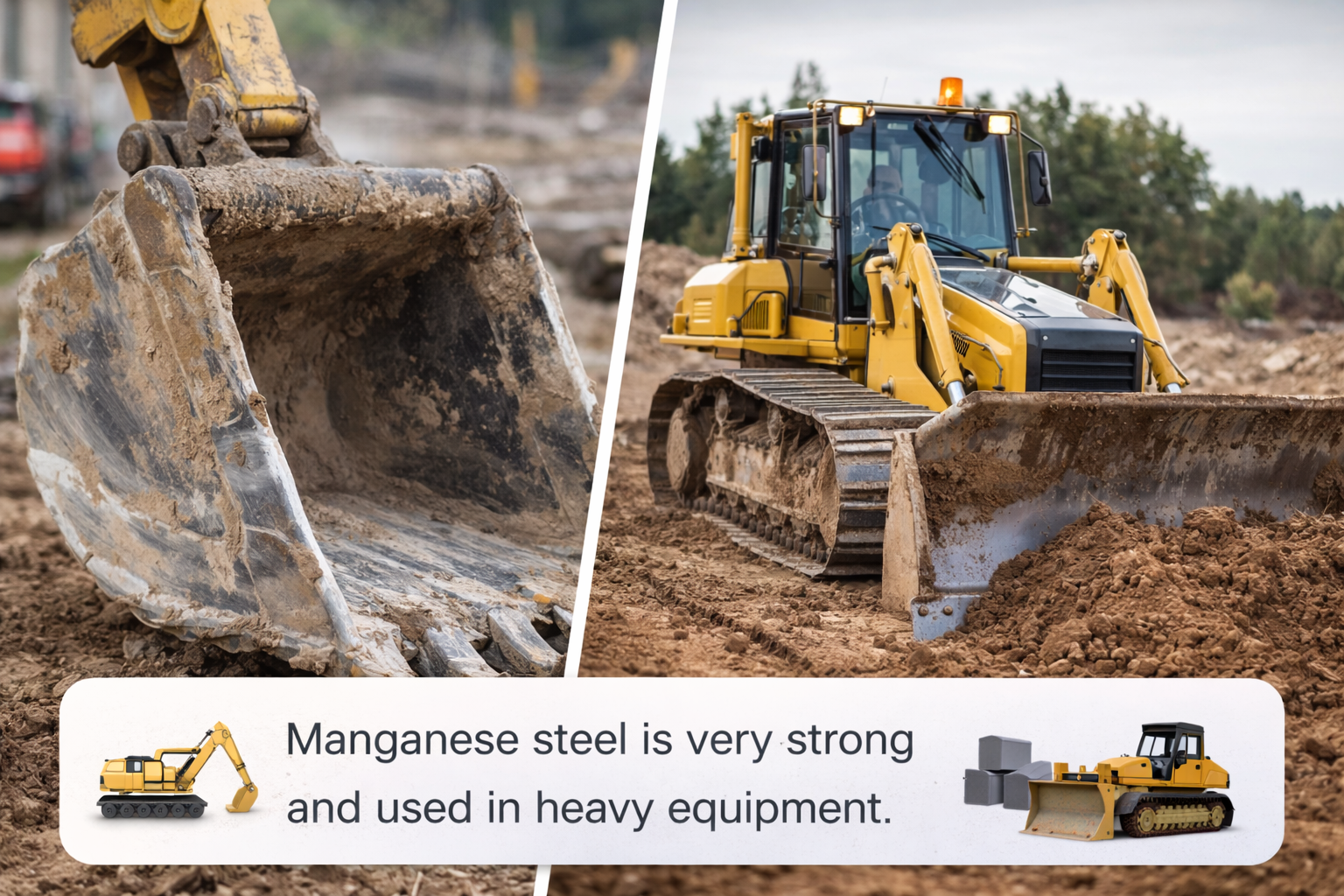 Manganese Steel in Heavy Machinery