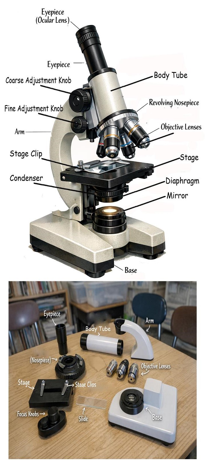 Parts of a Microscope